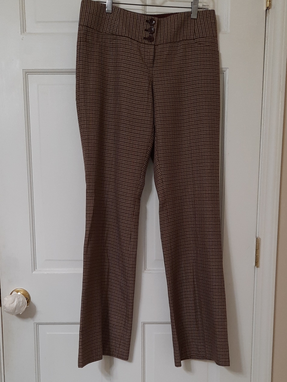 The Limited Brown Houndstooth Dress Trousers